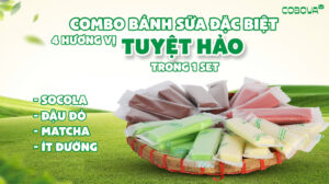 Combo 4 vị bánh sữa đặc biệt COBOVA